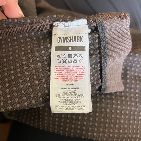 Gymshark Vital Seamless Leggings Brown Small High Rise Compression Athleisure - Picture 13 of 13